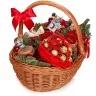 Новогодняя корзина с продуктами